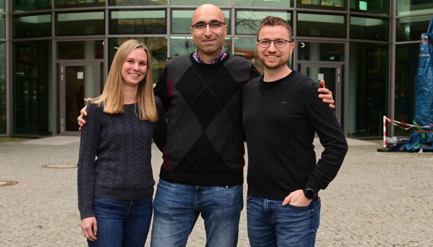 Team-Projektleitung - Von links nach rechts: Hanna Kretz, Alaeddin Suleiman, Florian Tröbensberger 